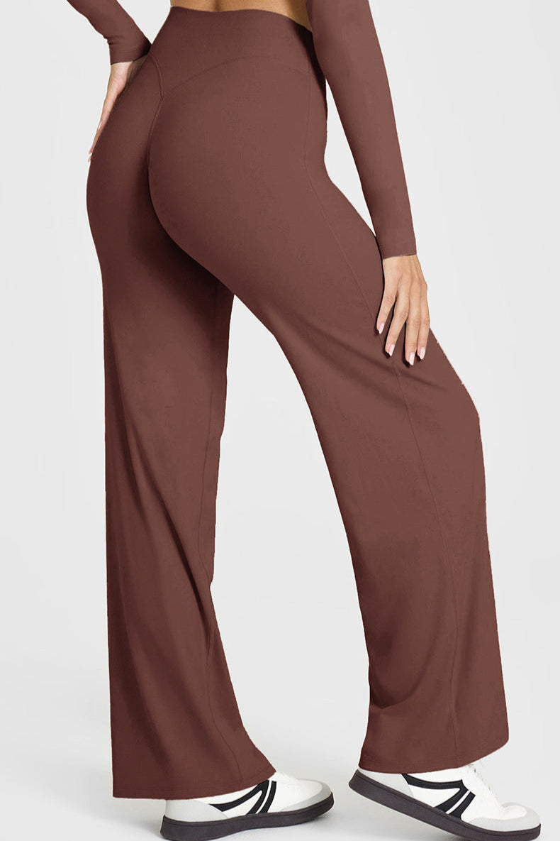 SoftMotion™ Straight Leg Bottoms - Brown