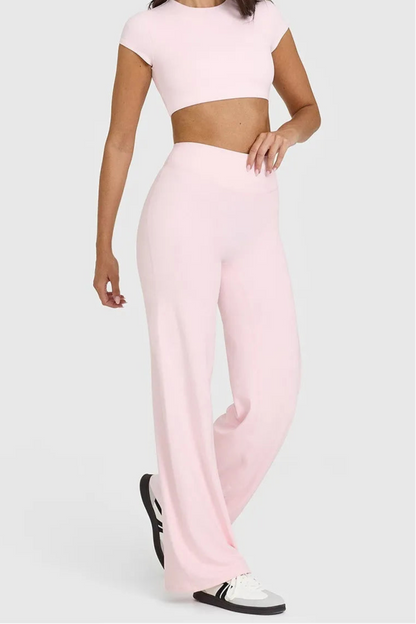 SoftMotion™ Straight Leg Bottoms - Pink