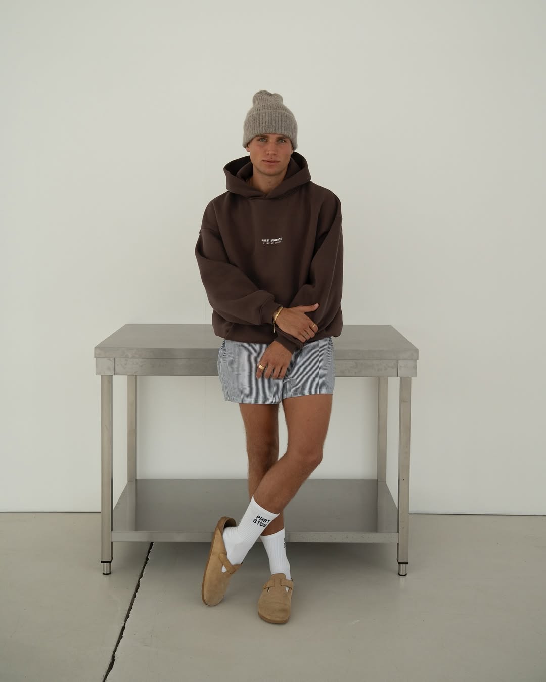 Prest Hoodie - Brown