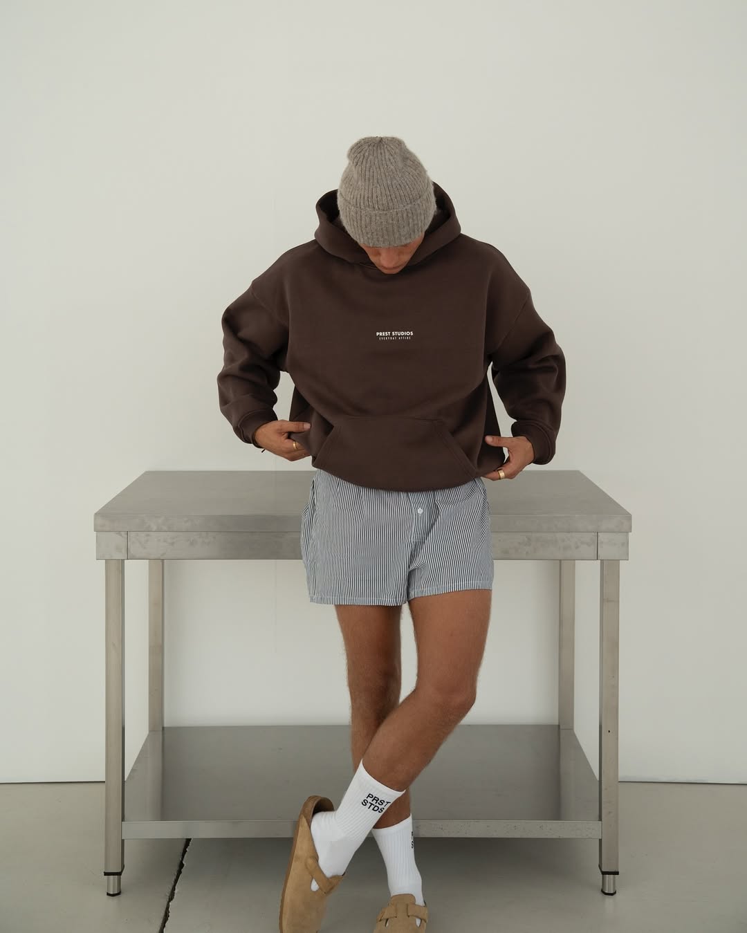 Prest Hoodie - Brown
