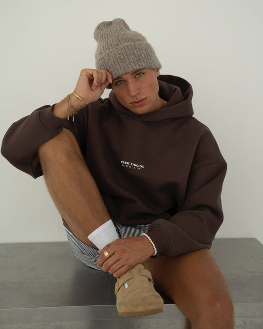 Prest Hoodie - Brown