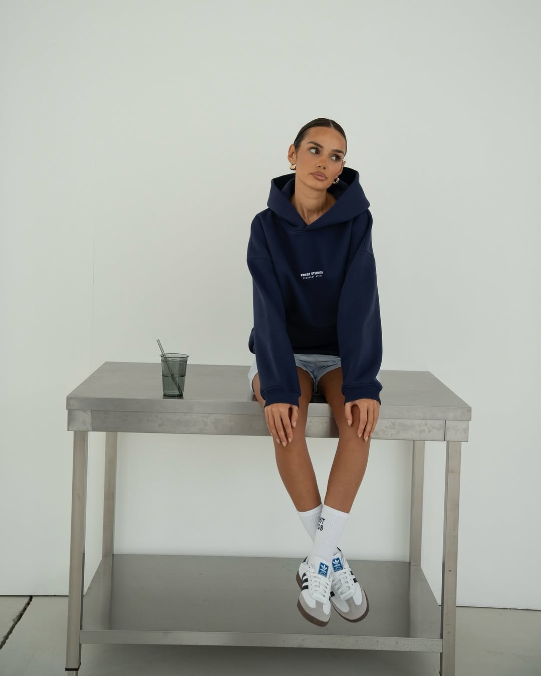 Prest Hoodie - Navy Blue