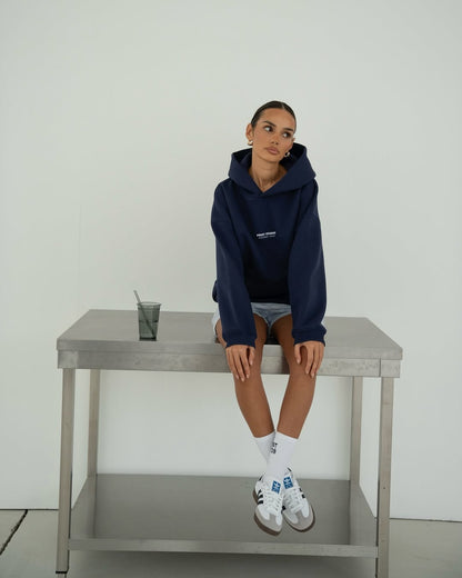 Prest Hoodie - Navy Blue
