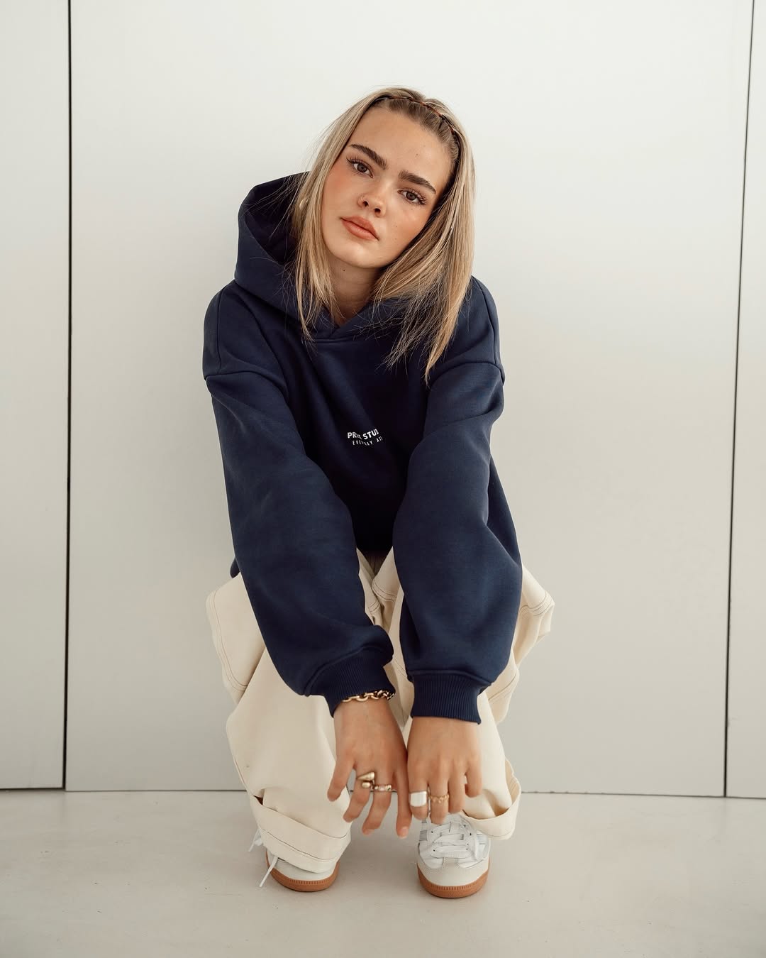 Prest Hoodie - Navy Blue