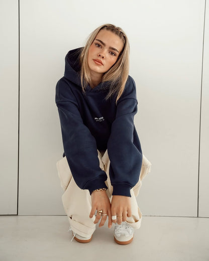 Prest Hoodie - Navy Blue