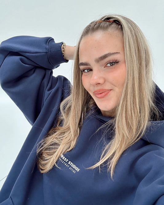 Prest Hoodie - Navy Blue