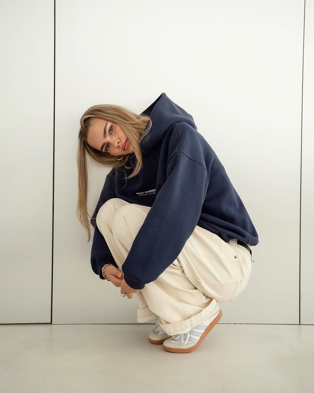 Prest Hoodie - Navy Blue
