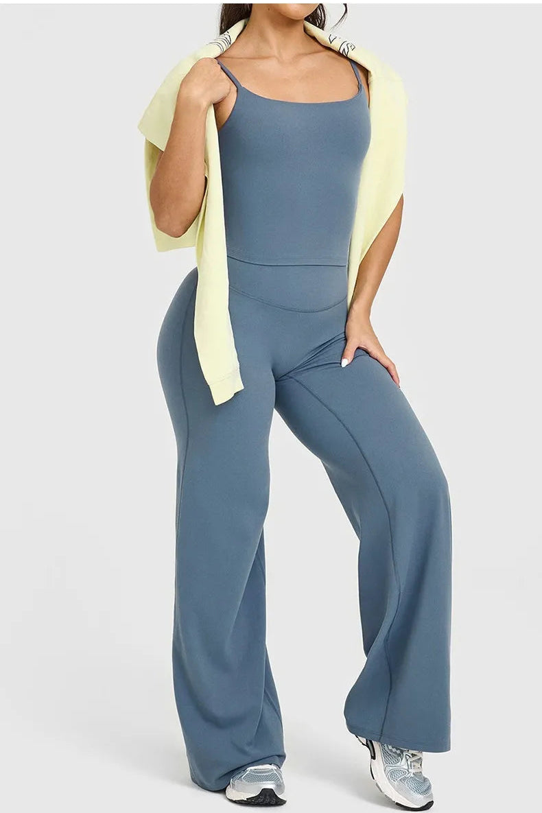 SoftMotion™ Straight Leg Bottoms - Granite Blue