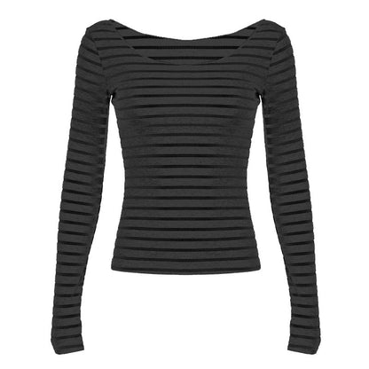 Oblique Stripes Long Sleeve
