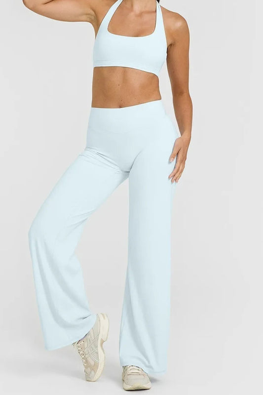 SoftMotion™ Straight Leg Bottoms - Light Blue