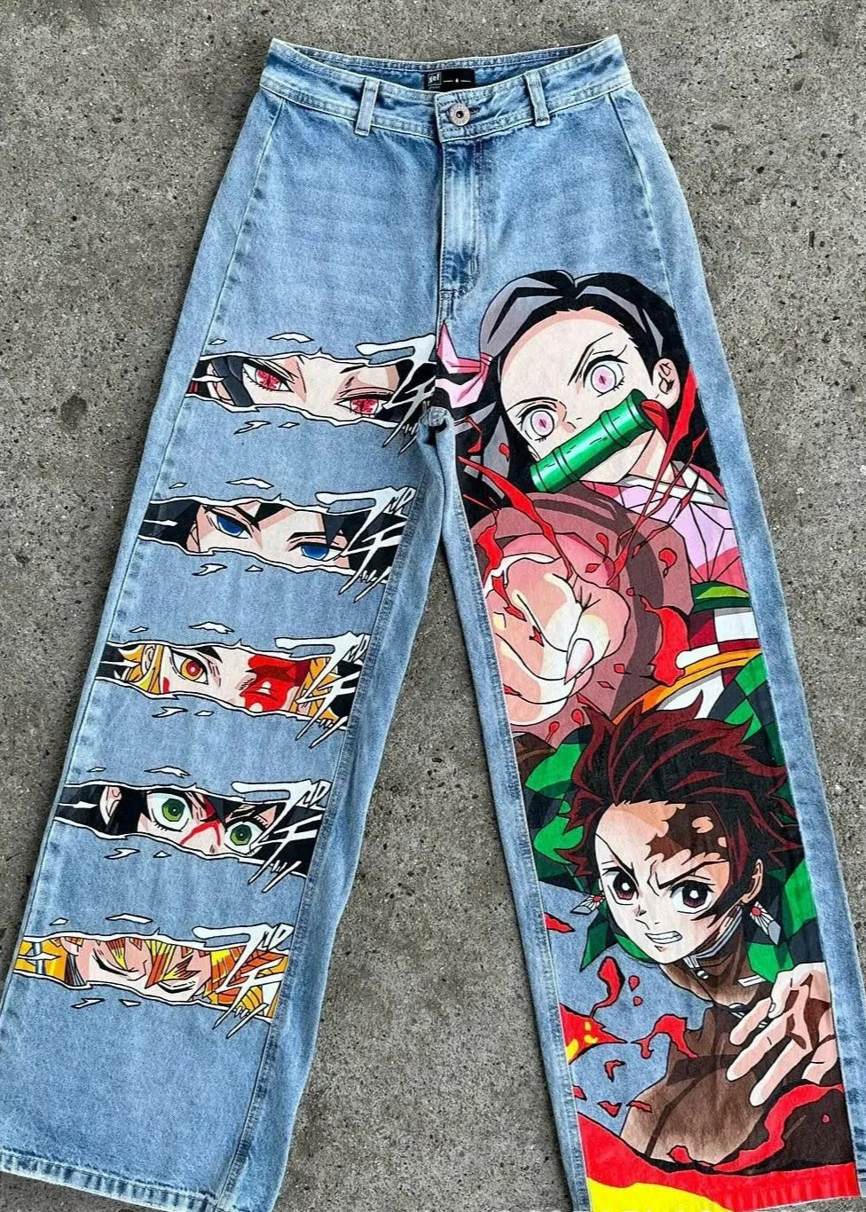 Unisex Anime Jeans