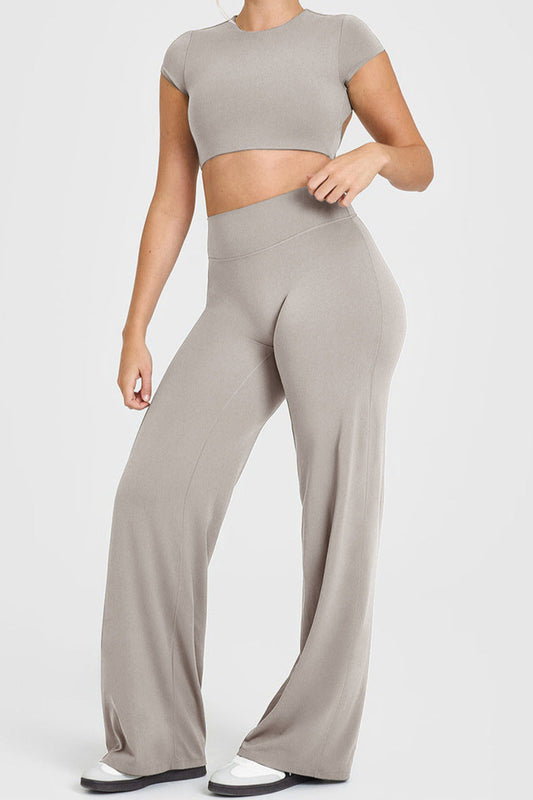 SoftMotion™ Straight Leg Bottoms - Grey