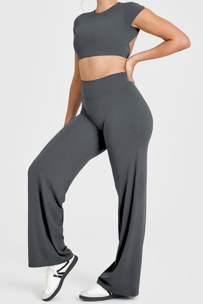 SoftMotion™ Straight Leg Bottoms - Ash