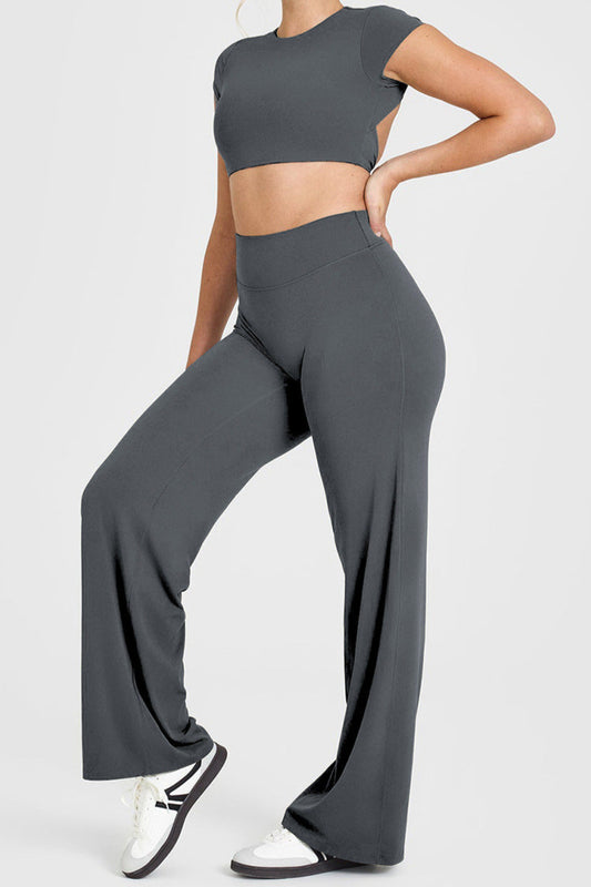SoftMotion™ Straight Leg Bottoms - Ash