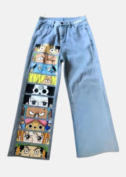 Unisex Anime Jeans