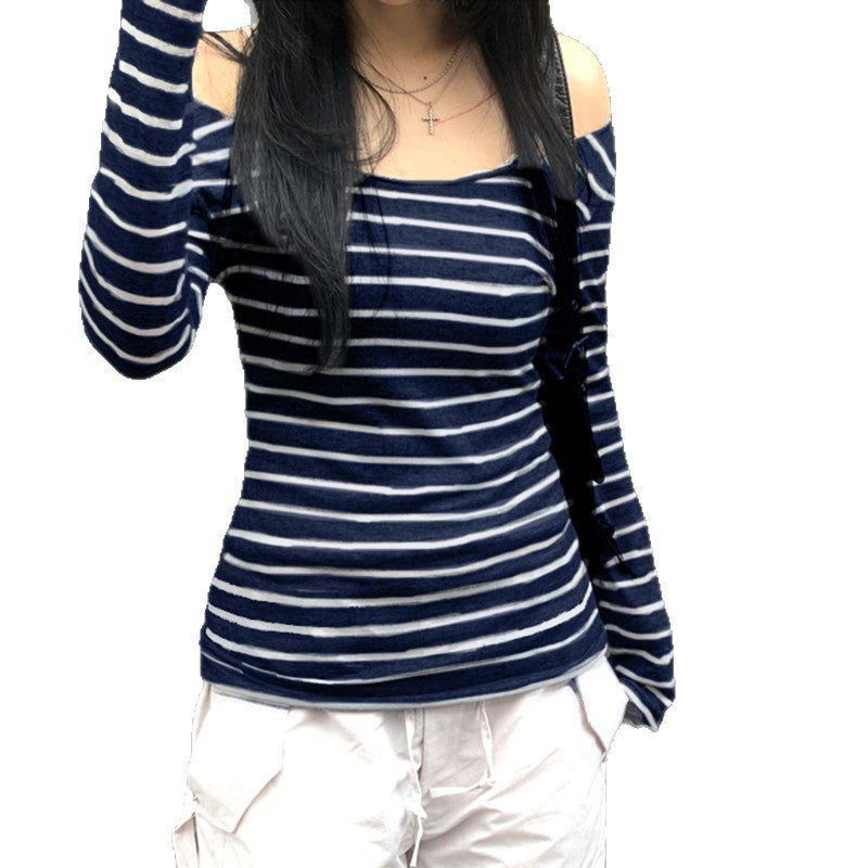 Oblique Stripes Long Sleeve