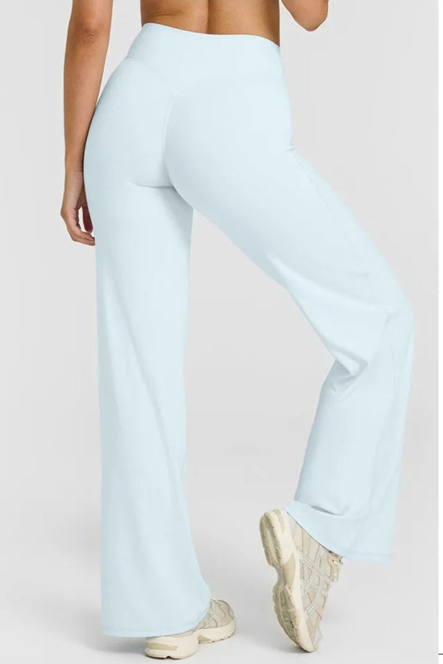 SoftMotion™ Straight Leg Bottoms - Light Blue