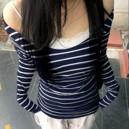 Oblique Stripes Long Sleeve