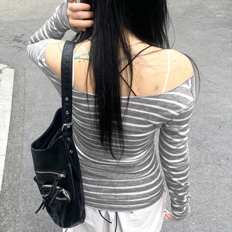 Oblique Stripes Long Sleeve